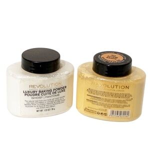 Makeup Revolution Loose Setting Baking Finishing Face Powder Mattifying Lot of 2